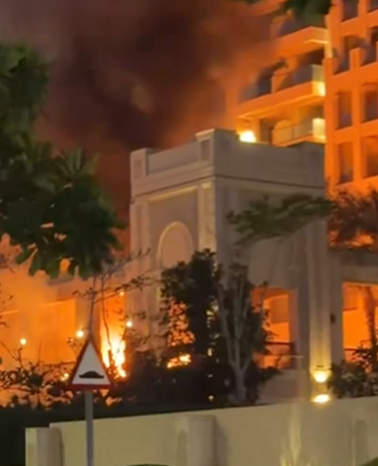 VIDEO Novi napad na Dubai, gori luksuzan hotel. Snimljen trenutak udara