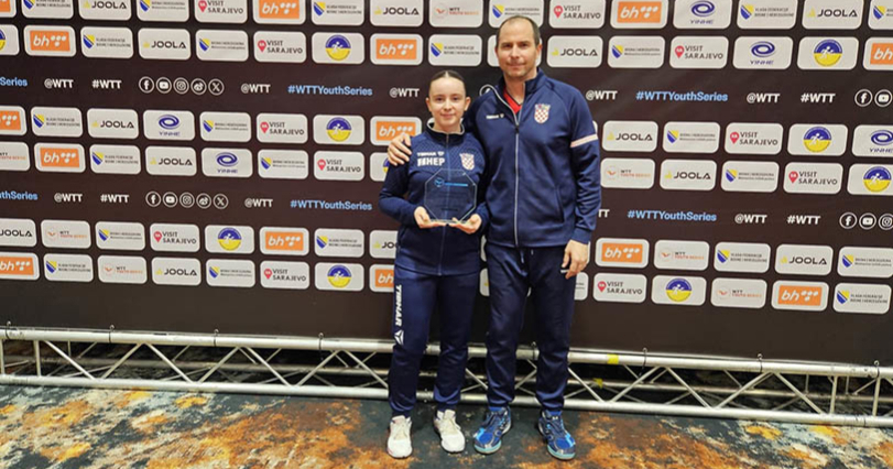 Hrvatska stolnotenisačica (13) senzacionalno osvojila turnir za igračice do 19 godina