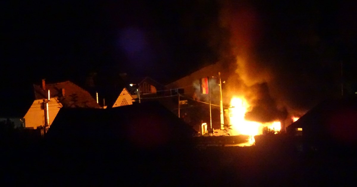 Izgorjela trgovina pored Zaprešića