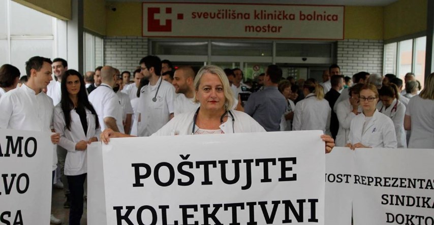 Zdravstveni radnici u Mostaru traže 30 posto veće plaće: "Vlada laže sindikat"