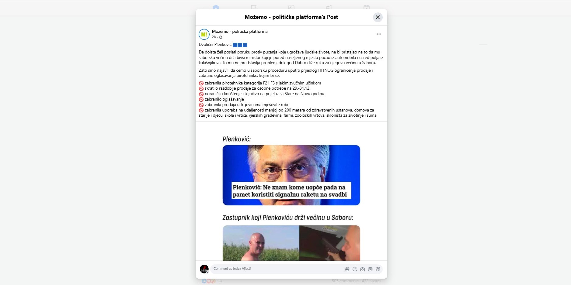Možemo: Dvolični Plenković 👎👎👎