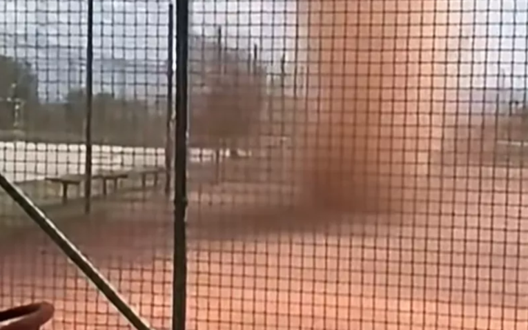 VIDEO Pješčani vrtlog formirao se u okolici Krškog