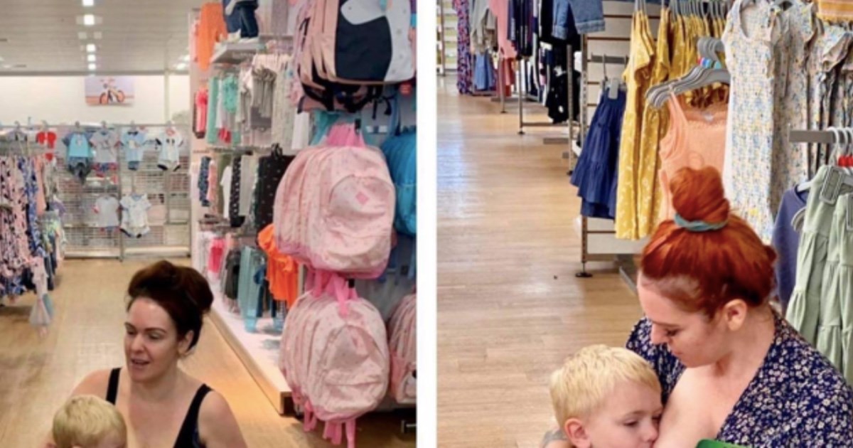 Godinu dana nakon kritika zbog dojenja sina na podu trgovine, mama napravila isto