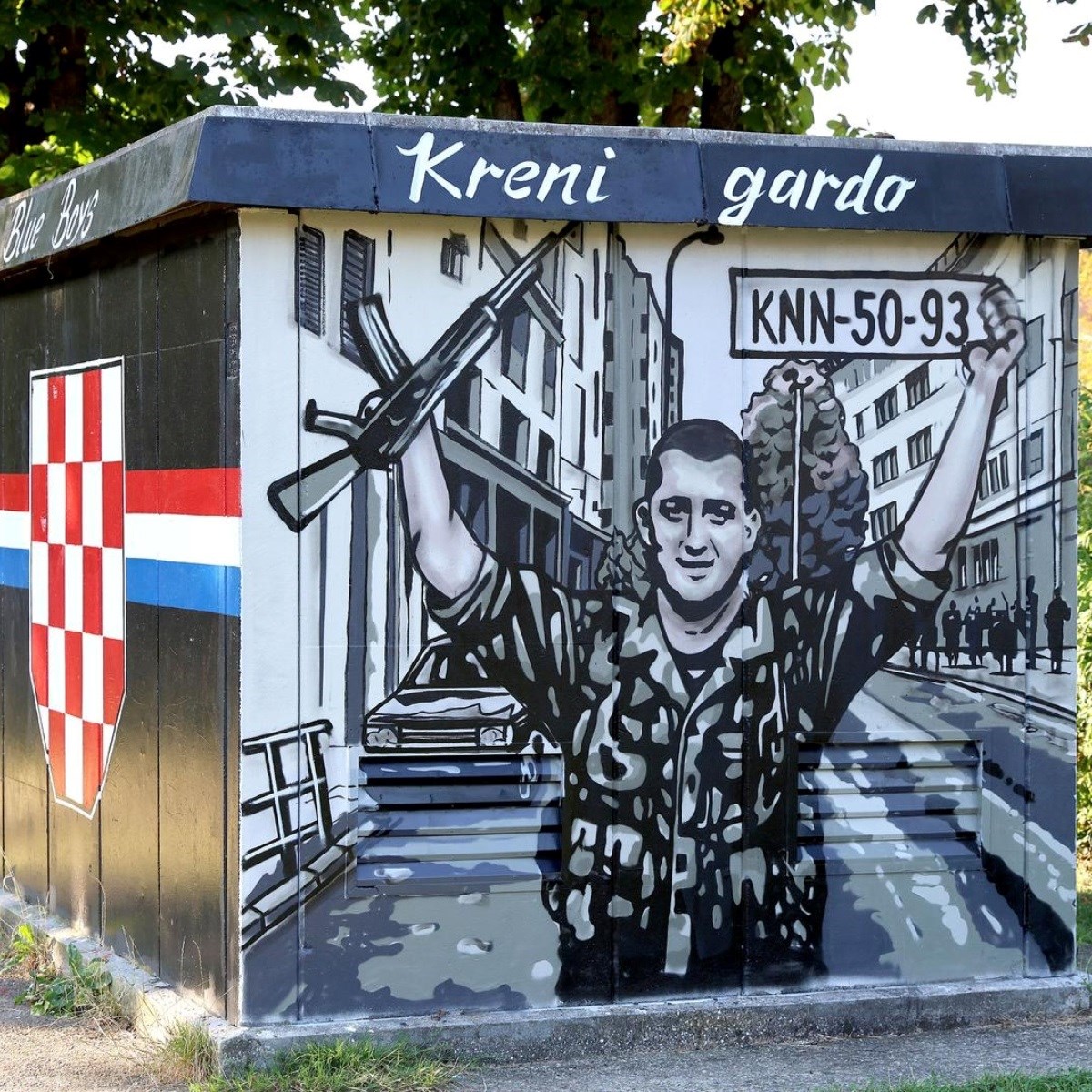 FOTO Na Ravnicama nastao mural povodom Oluje: Puma, grb, trobojnica i Josip Slugan