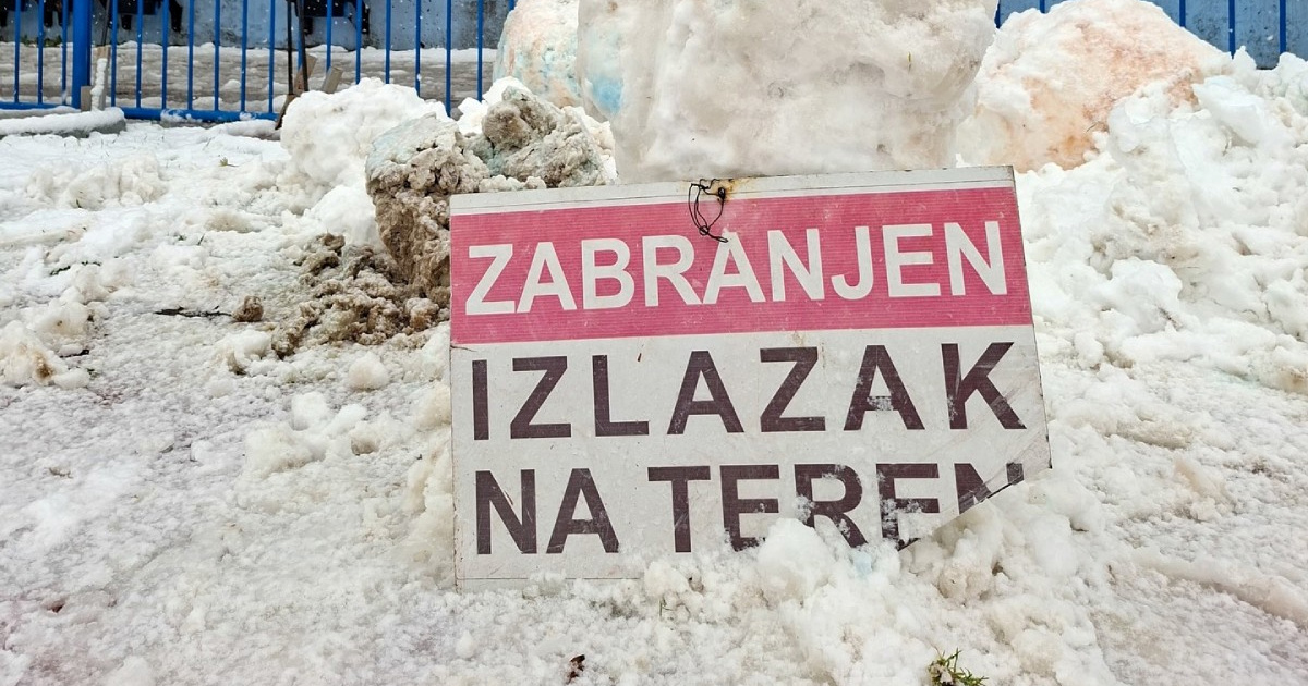 Pogledajte objavu Cibalije nakon što joj je zbog snijega otkazana utakmica