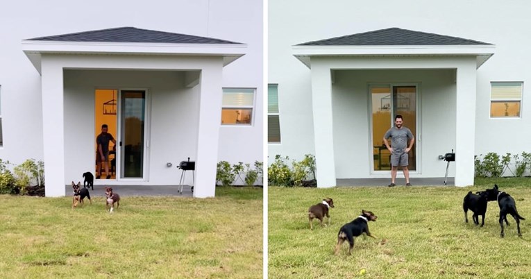 Par kupio kuću s dvorištem kako bi iznenadio svoja četiri psa, pogledajte reakciju