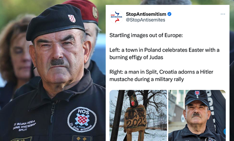 Američka organizacija na Twitteru: Ovo je čovjek s Hitler-brčićima u Hrvatskoj