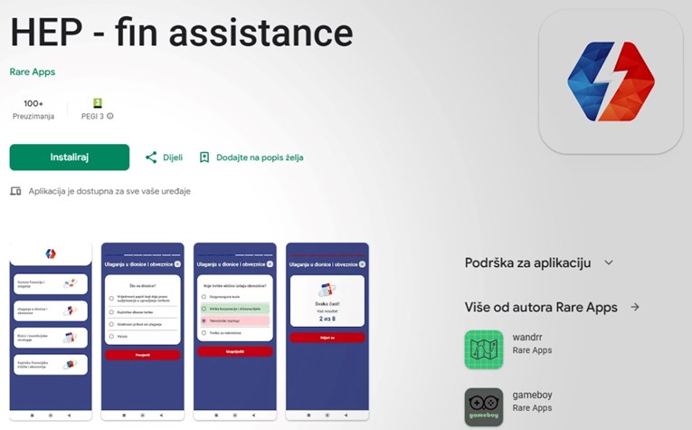 HEP: Ovo nije naša aplikacija, nemojte im davati nikakve podatke