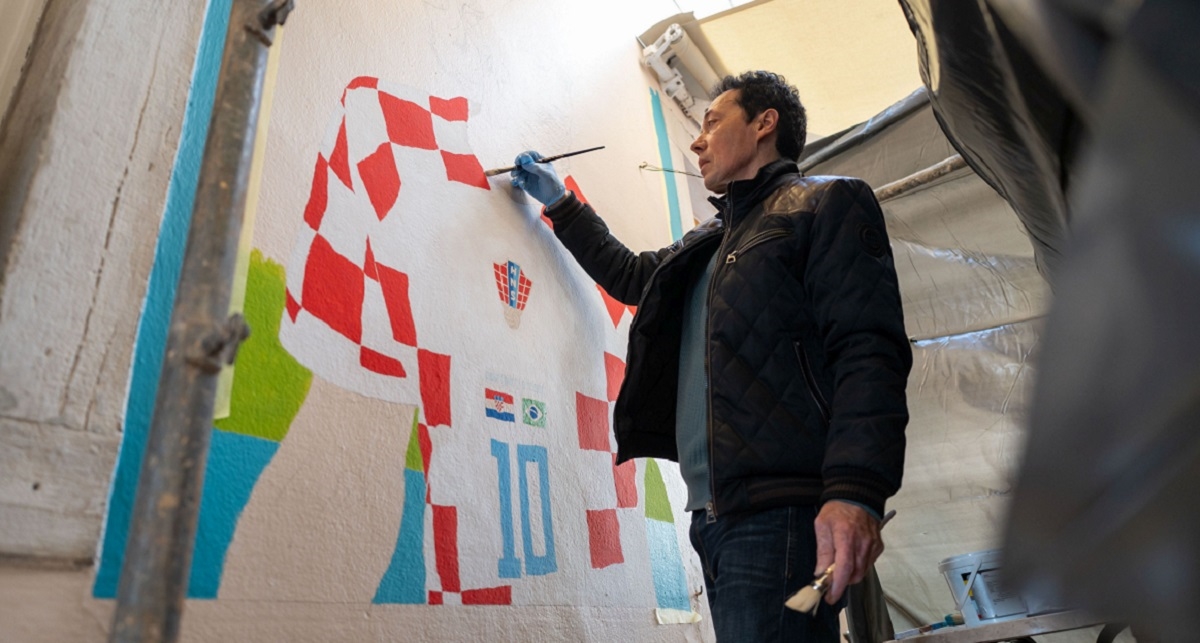Uništen novi mural Luke Modrića u Zadru