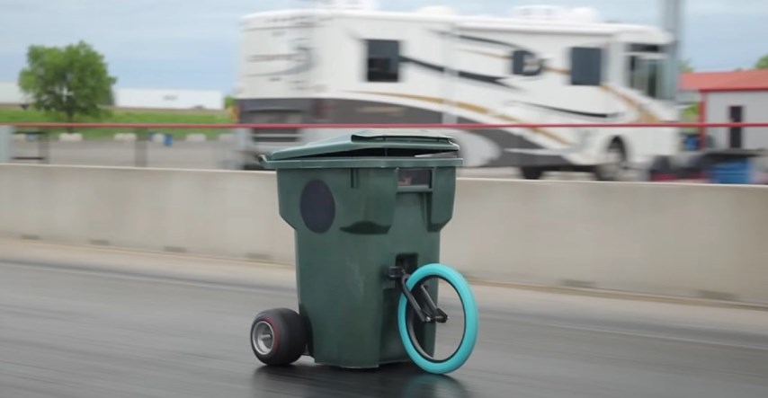 VIDEO Ovo je najbrža kanta za smeće, juri preko 100 km/h