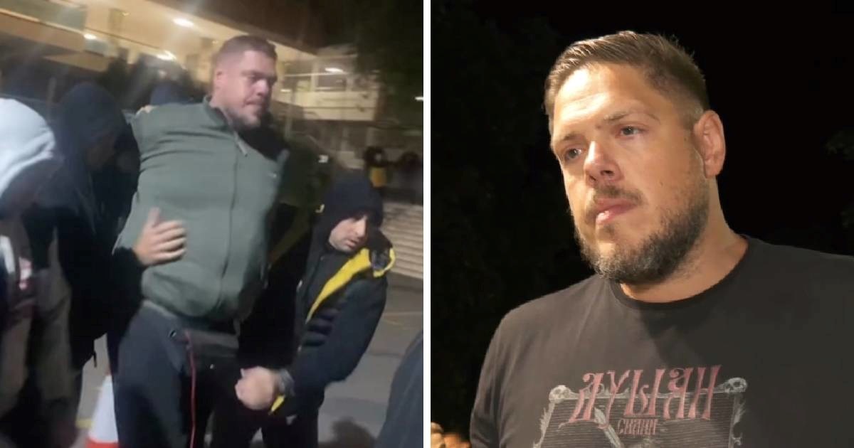 VIDEO Ispred RTS-a uhićen Vladimir Štimac, bacili ga na pod