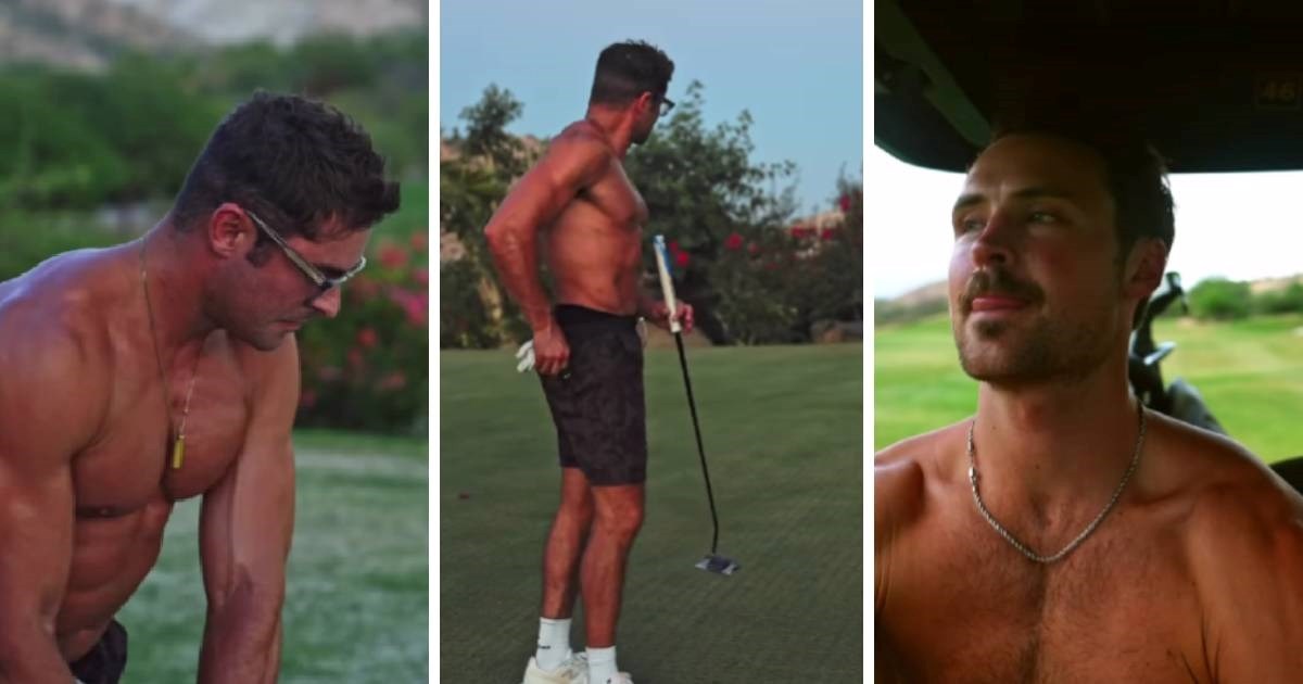 Zac Efron pokazao isklesani torzo na golf terenu, pažnju privukao njegov mlađi brat