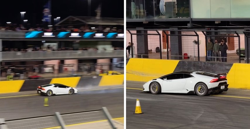 VIDEO Pogledajte reakciju vozača kojom je spasio Lamborghini u utrci ubrzanja