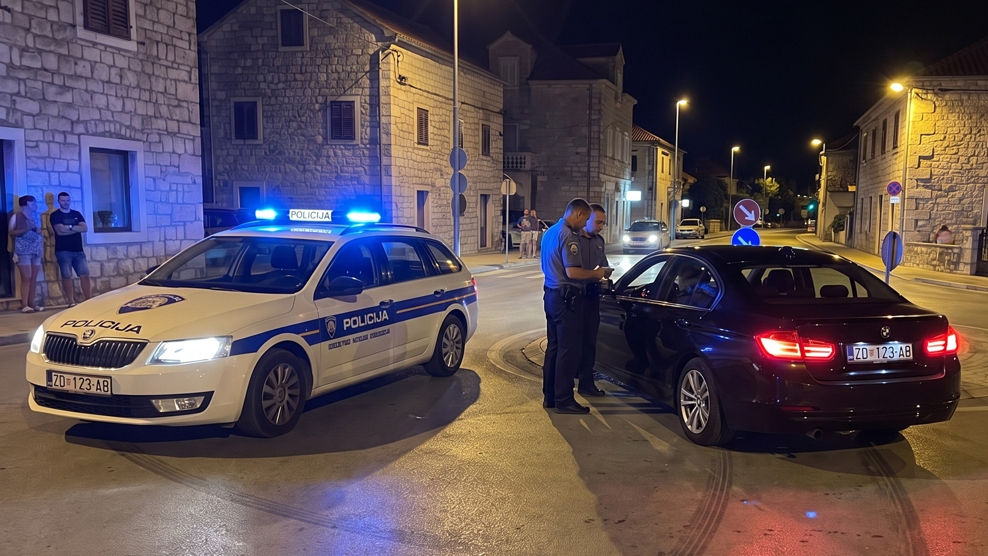 Pijan i bez vozačke driftao u kružnom toku u Pakoštanima. Sad je u zatvoru