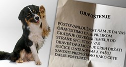 Stanare zgrade u Srbiji dočekala čudna poruka: "Grijeh je držati pse u stanovima"