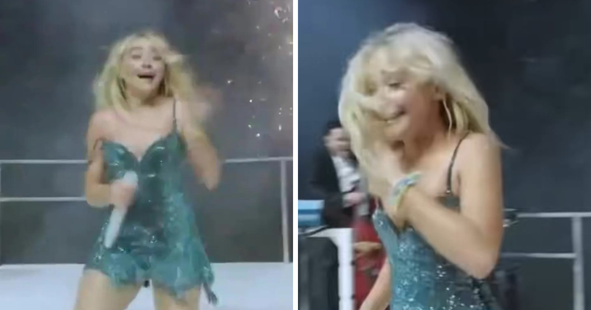 Sabrina Carpenter pobjegla s pozornice, uplašila ju je pirotehnika. Video je hit