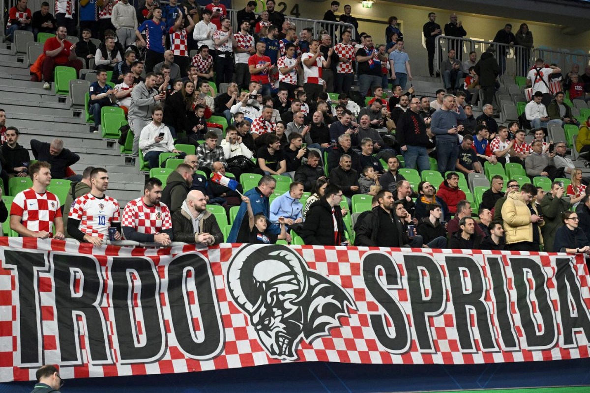 Na futsal Euru dominirao je ogroman transparent "TRDO SPRIDA". Znate li što to znači?