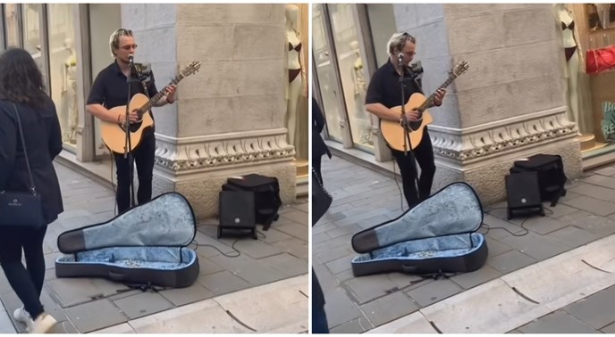 VIDEO Marko Kutlić snimljen kako svira na ulici u Trstu. Wtf?