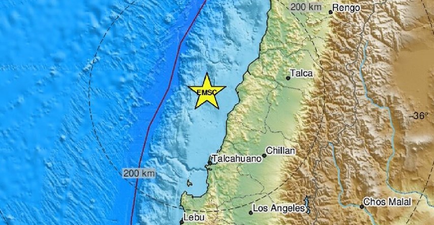 Jak potres u Čileu