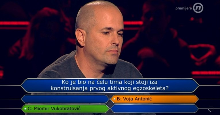 Ovo pitanje zbunilo je natjecatelja u srpskom Milijunašu. Znate li vi točan odgovor?