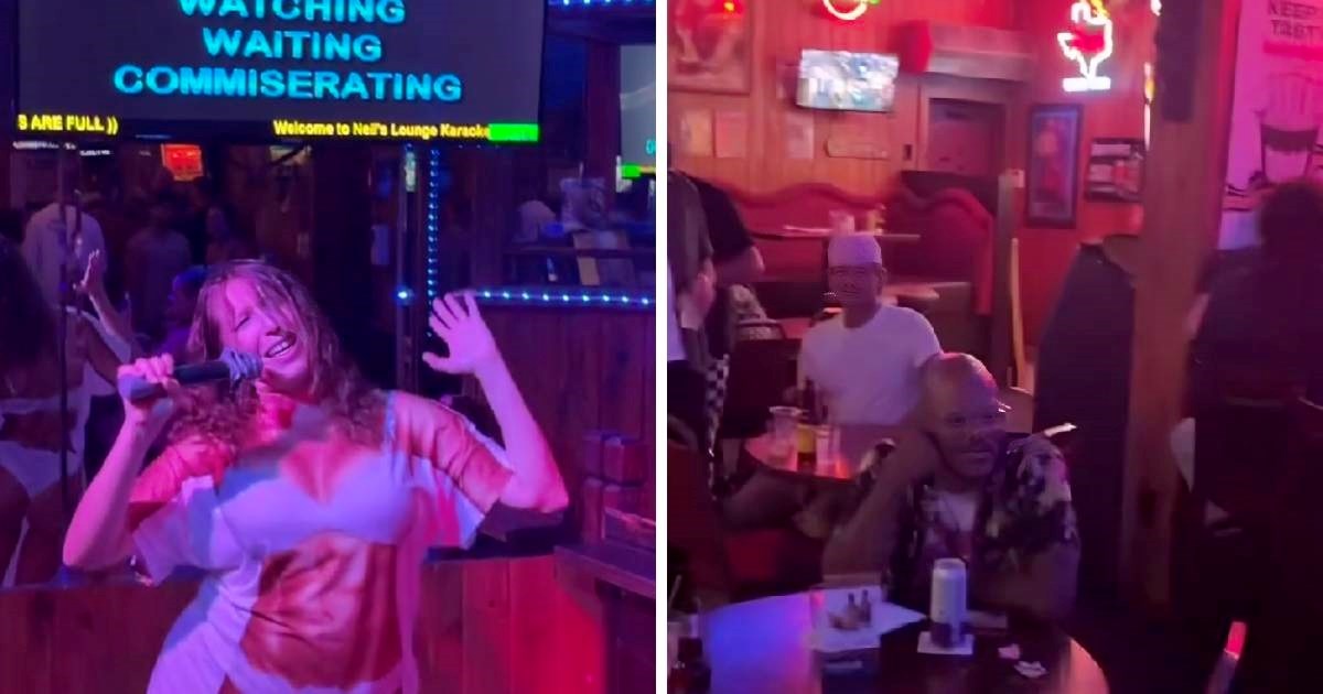 Na karaokama pjevala hit grupe Blink-182 ne znajući tko je u publici