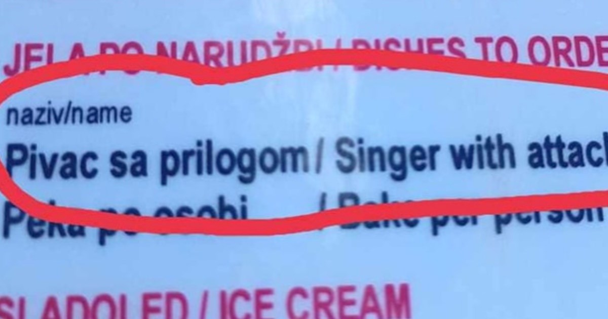 Prijevod na jednom jelovniku u Dalmaciji nasmijao Fejs: "Gotovo je, gasi internet"