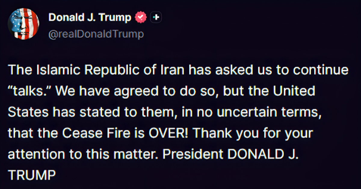 Trump: Iran je zatražio nastavak pregovora, pristali smo, ali primirje je završeno