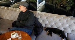 Maca zaspala na kauču kultnog sarajevskog kafića