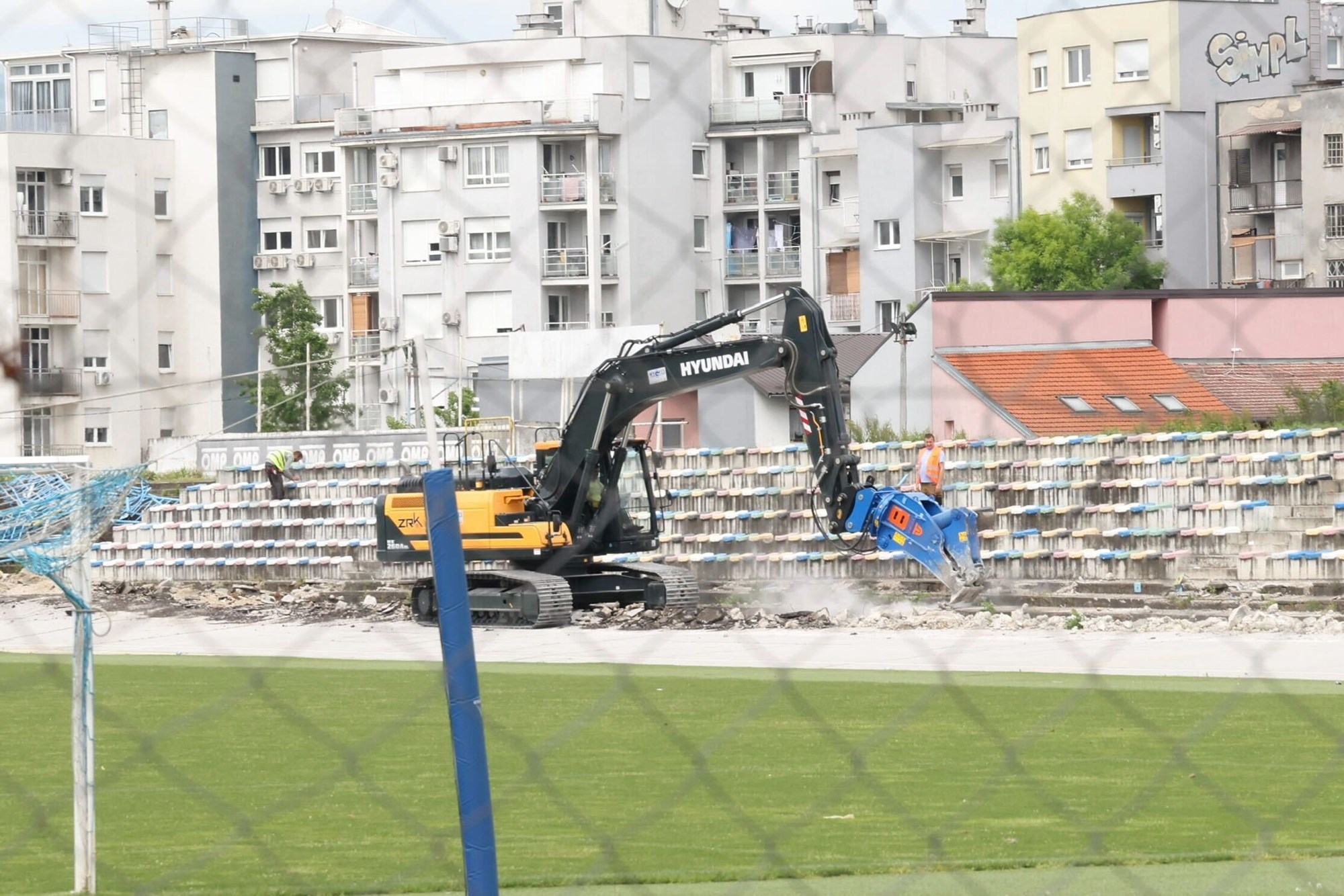 FOTO I VIDEO Krenuli su radovi na Kranjčevićevoj. Ovako danas izgleda stadion