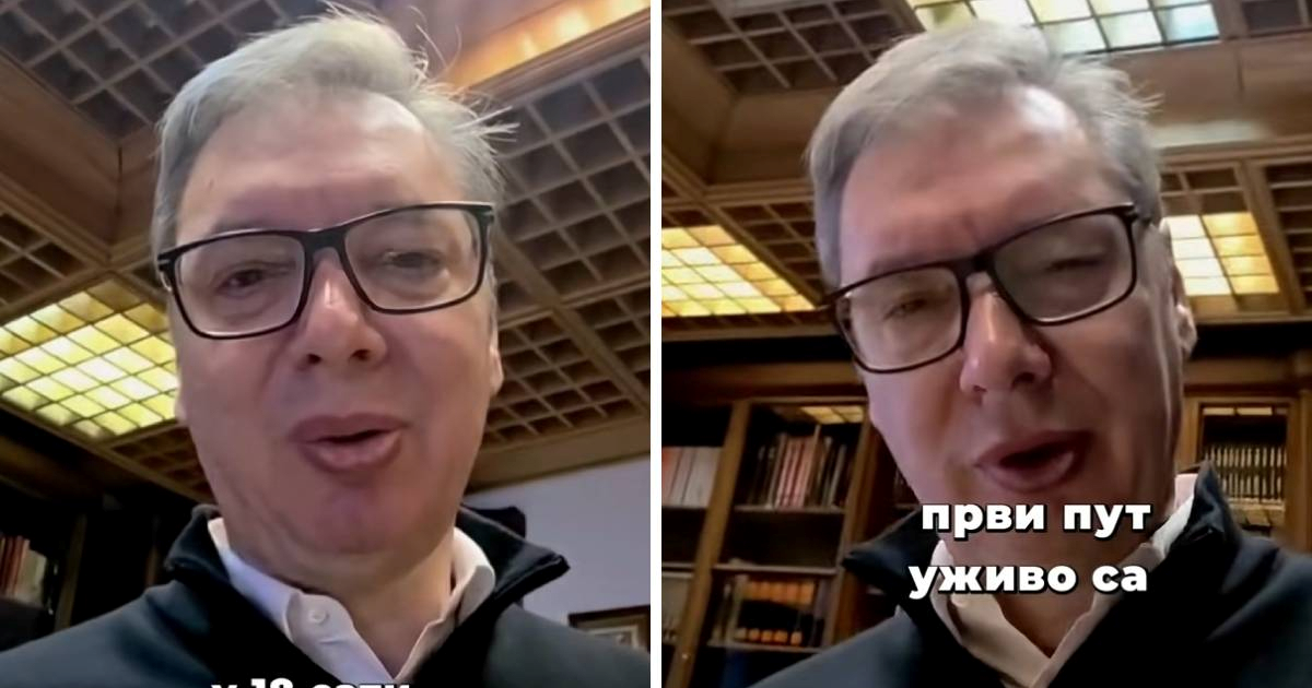 Vučić imao live na TikToku. "Evo vam jedna ekskluzivna vijest"