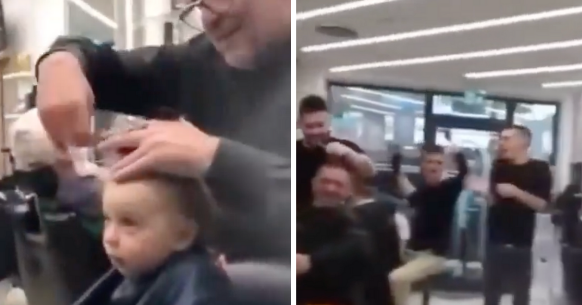 Dječak se uplašio šišanja pa su svi frizeri u salonu zapjevali i uspjeli ga umiriti