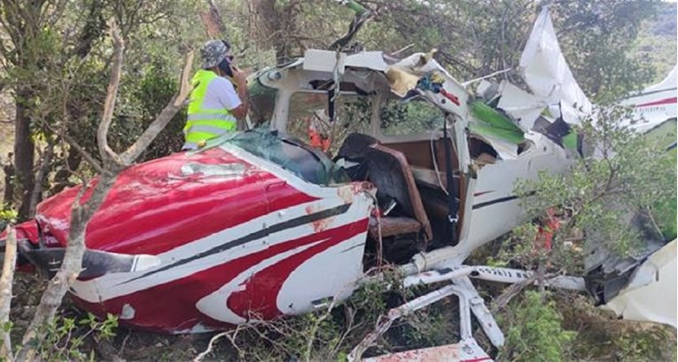FOTO Ovo je Cessna koja se srušila na Braču, objavljene slike s mjesta nesreće