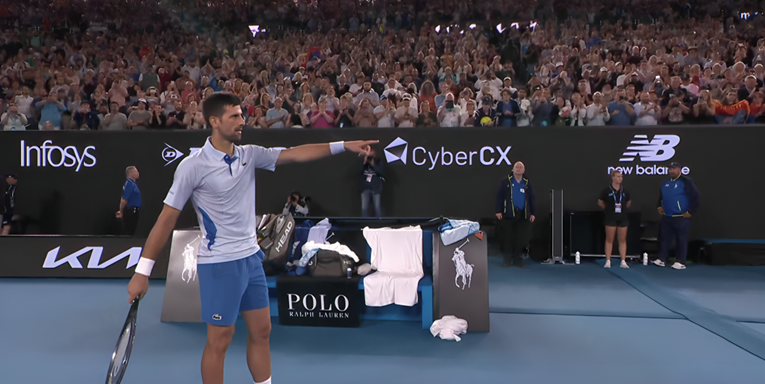 Đoković nakon meča pokazao prstom na Prižmića i rekao mu da ustane