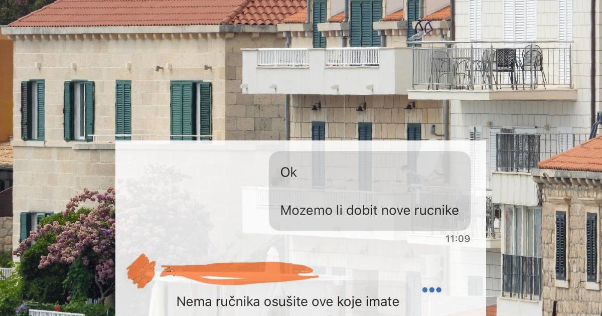 Rasprava zbog ručnika u apartmanu na hrvatskoj obali, gost: "Je li ovo normalno?"
