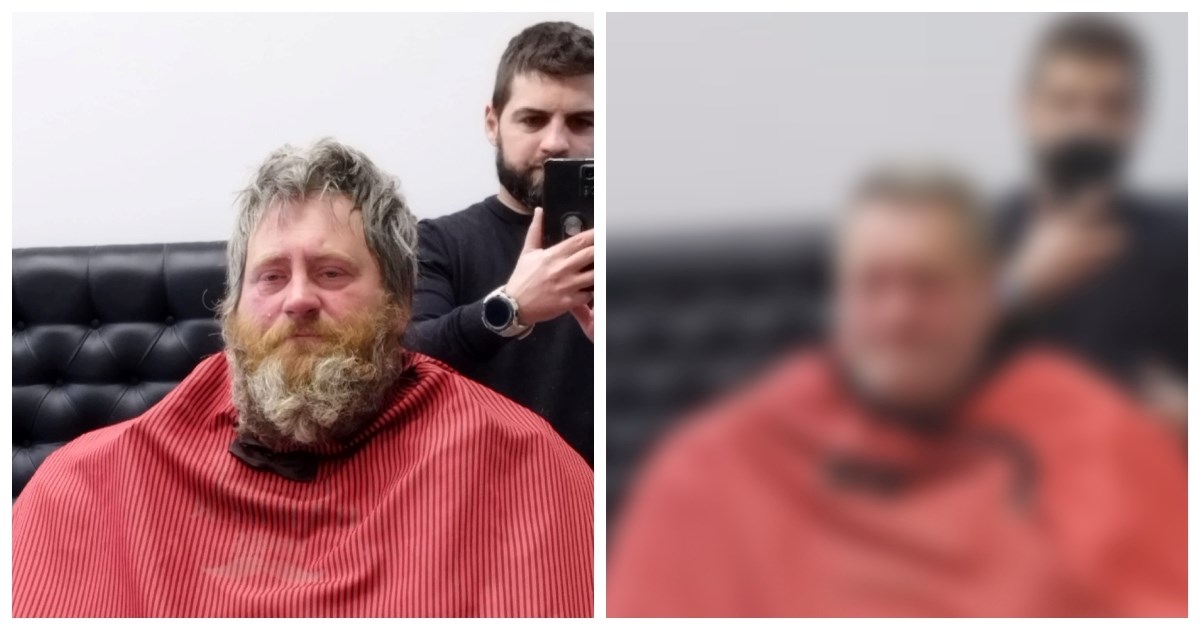 VIDEO Frizer iz Beograda ošišao beskućnika pa pokazao njegovu transformaciju