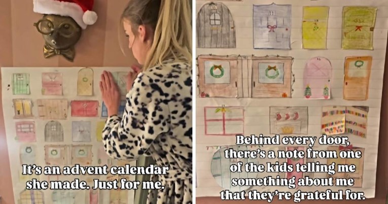 Djeca su izradila svojoj majci adventski kalendar, poruke su je ganule do suza