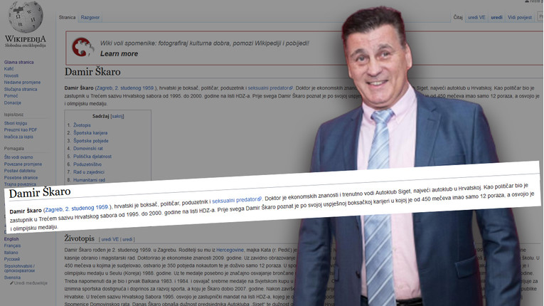 Na Wikipediji već piše: "Damir Škaro - seksualni predator"