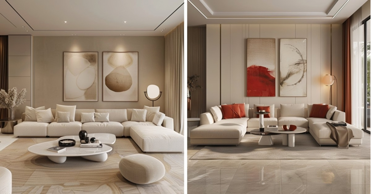 Dizajneri interijera otkrivaju kako da kremasta dnevna soba izgleda ugodnije