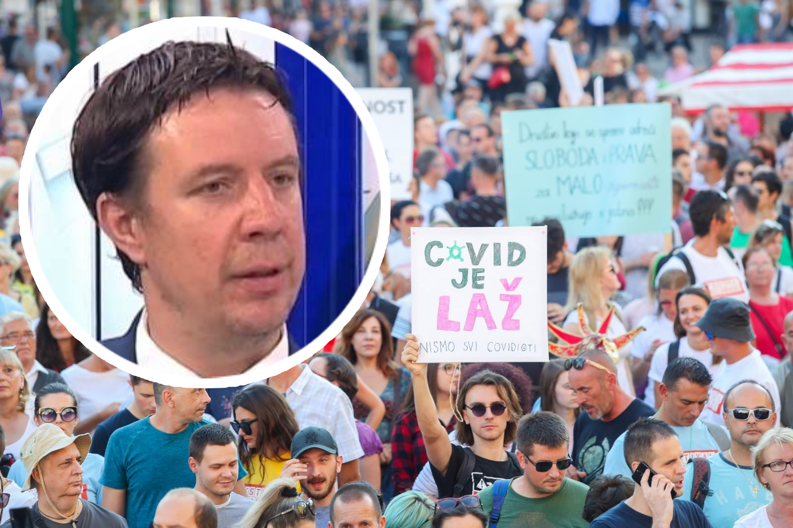 Pulmolog Srića: Prosvjednike bih proveo po jedinicama intenzivnog liječenja
