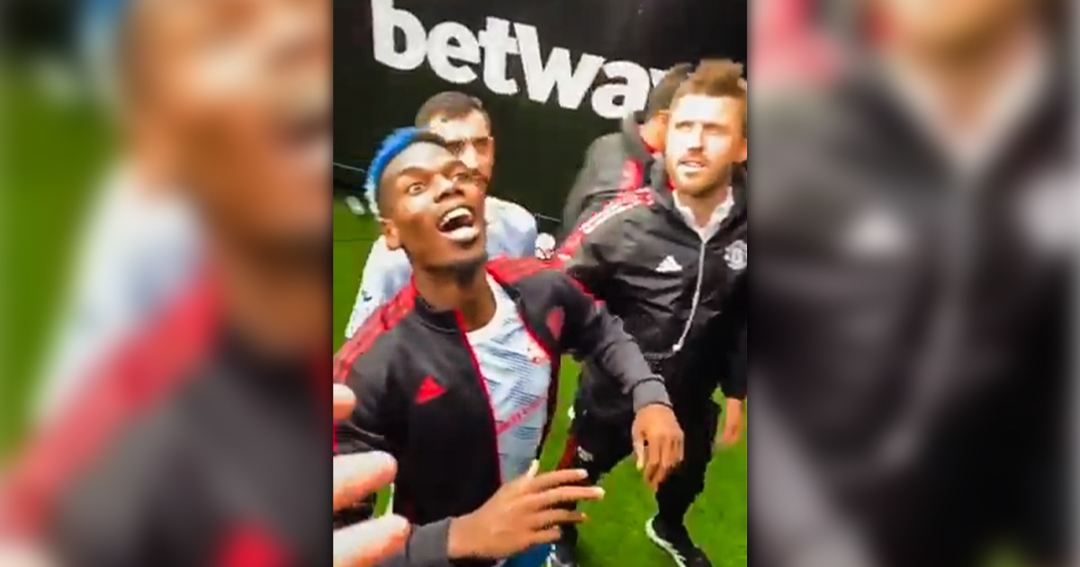 VIDEO Pogba odgovorio na uvrede s tribina. Carrick ga morao odvući u svlačionicu