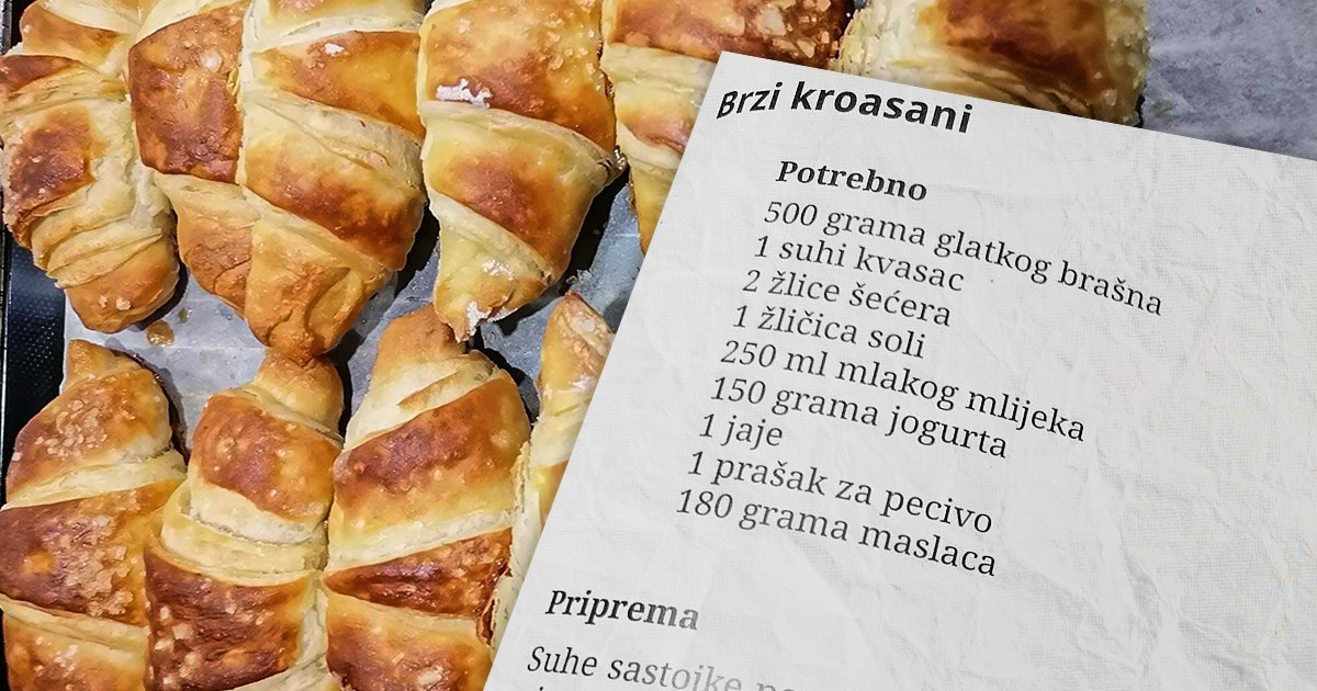 Toliko su brzi da ne trebate čekati vikend. Lažne kroasane ispecite već danas