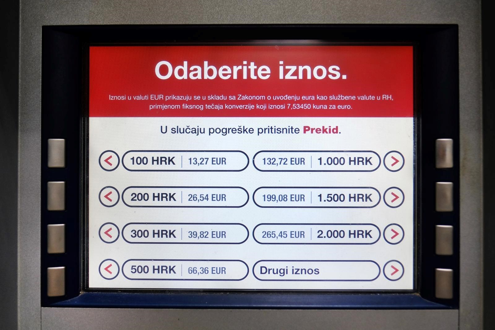 Evo koji će biti najmanji iznos koji ćete dizati na bankomatima kad se uvede euro