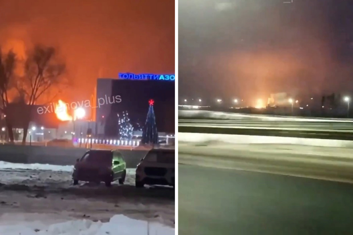 VIDEO Rusija i Ukrajina se međusobno napadale dronovima. Gori ruska kemijska tvornica
