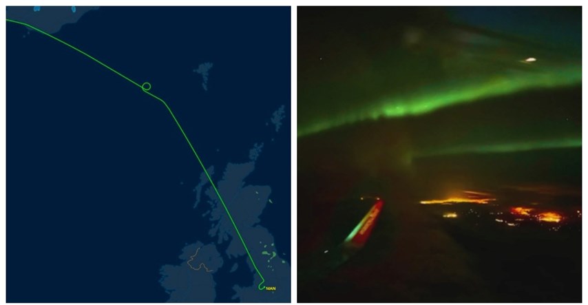 Pilot okrenuo avion za 360 stupnjeva kako bi putnici mogli vidjeti polarnu svjetlost