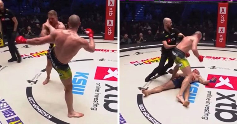 VIDEO Spektakularan nokaut Hrvata u Poljskoj. Uspavao je protivnika high kickom
