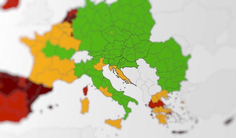 Objavljena nova korona-karta EU, hrvatska obala i dalje narančasta