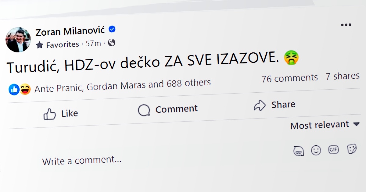 Milanović: Turudić, HDZ-ov dečko ZA SVE IZAZOVE. 🤮