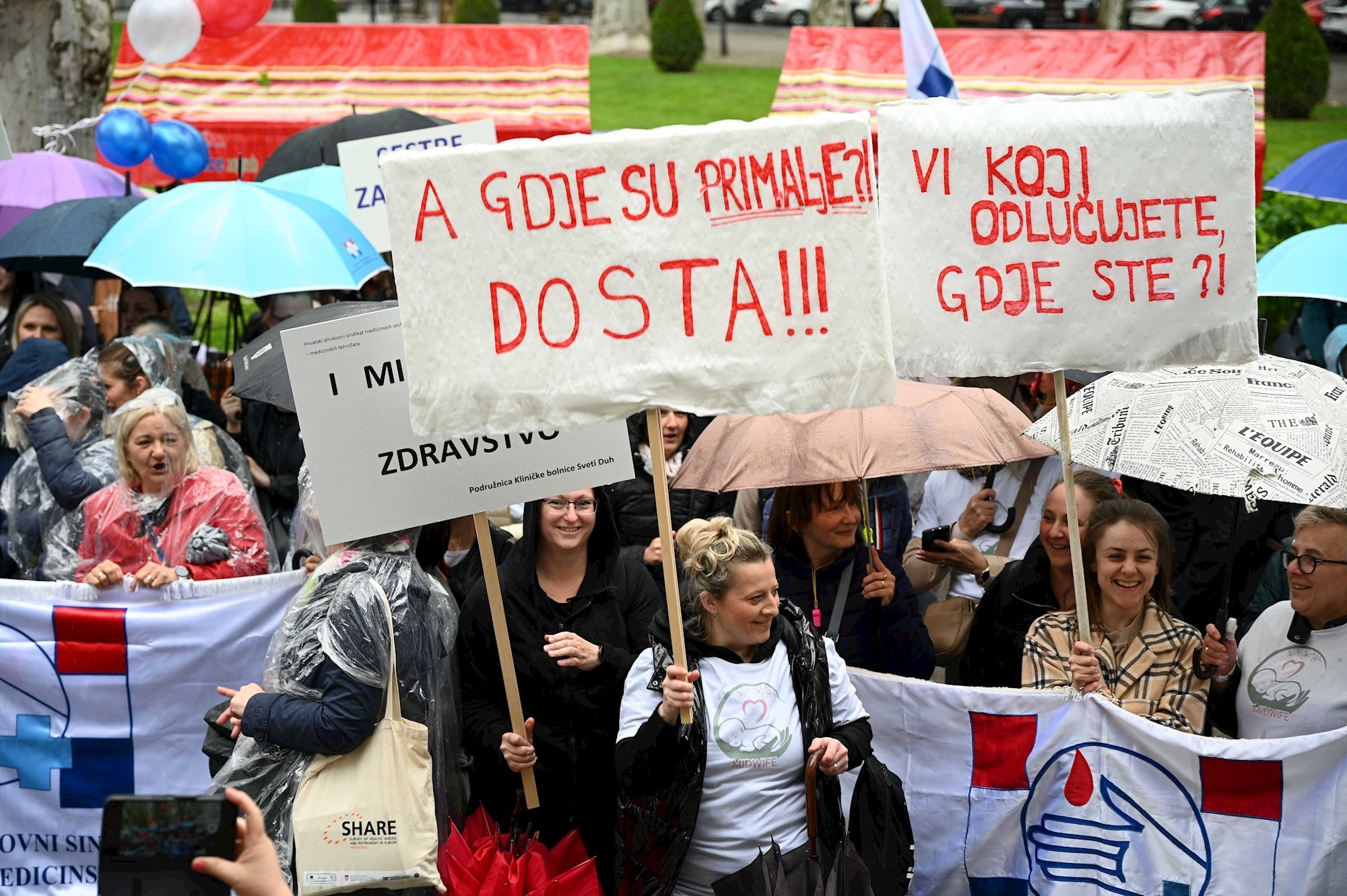 VIDEO Veliki prosvjed medicinara: "Došli smo vam reći da ćemo zatvoriti bolnice"