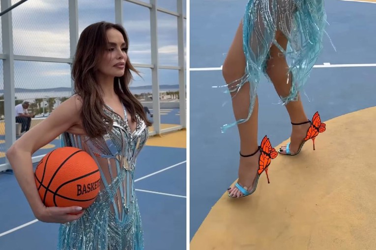 Severina zaigrala košarku u glamuroznom izdanju, pažnju ukrale neobične sandale