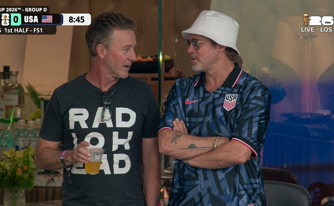 Edward Norton i Brad Pitt sreli su se na utakmici SP-a, komentari su hit